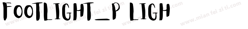 Footlight_P Ligh字体转换